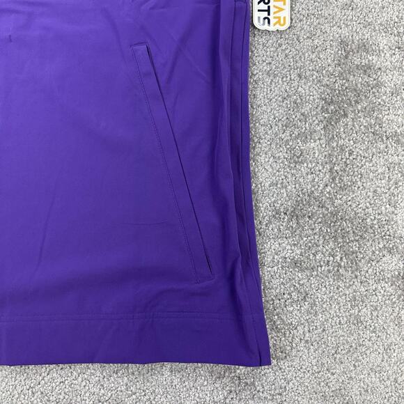 Nike Pullover Mens Small Purple 1/4 Zip Hooded Football Coaches Jacket FJ9548 - Picture 3 of 12